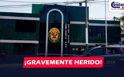 AREQUIPA: POLICÍA ATACA POR LA ESPALDA A SU COMPAÑERO Y LUEGO SE DA A LA FUGA EN FIESTA EN MARIANO MELGAR