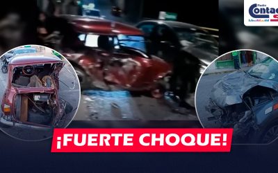 AREQUIPA: FUERTE CHOQUE SE REGISTRÓ EN SABANDIA Y DEJÓ A DOS PERSONAS HERIDAS EN LA MADRUGADA