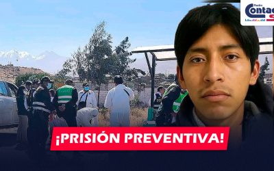 AREQUIPA: JUZGADO DE PAUCARPATA EVALUARÁ PRISIÓN PREVENTIVA EN CONTRA DE CONFESO ASESINO DE JOVEN ENCONTRADA EN CHIGUATA