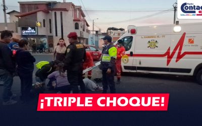 AREQUIPA: FUERTE CHOQUE EN EL CERCADO DEJA UNA PERSONA HERIDA Y VECINOS PIDEN INSTALACIÓN DE SEMÁFOROS