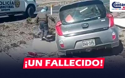 AREQUIPA: FUERTE ACCIDENTE EN LA VÍA AREQUIPA – PUNO DEJA A UNA PERSONA SIN VIDA Y OTRO GRAVEMENTE HERIDO