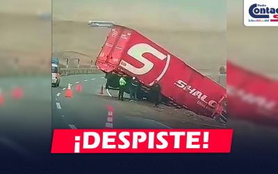 NACIONAL: CAMIÓN DE SHALOM SE DESPISTA EN LA PANAMERICANA NORTE PERO NO REGISTRA FALLECIDOS