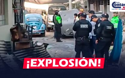 AREQUIPA: AL MENOS 10 VIVIENDA TERMINARON DAÑADAS TRAS EXPLOSIÓN EN VIVIENDA DE MARIANO MELGAR