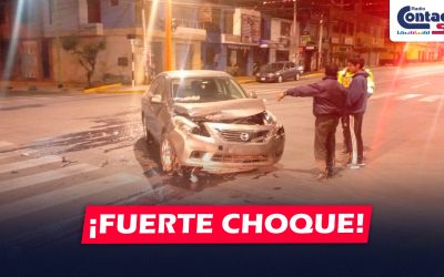 AREQUIPA: FUERTE CHOQUE SE REGISTRÓ EN EL DISTRITO DE MARIANO MELGAR Y UNO DE LOS INVOLUCRADOS HUYÓ DEL LUGAR