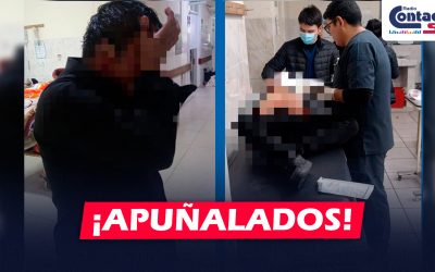 AREQUIPA: DOS VARONES FUERON APUÑALADOS EN EL CERCADO DE LA CIUDAD TRAS UNA DISCUSIÓN