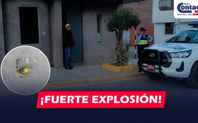 AREQUIPA: FUERTE EXPLOSIÓN SE REGISTRÓ EN LA ASOCIACIÓN MILAGROS EN EL DISTRITO DE YURA
