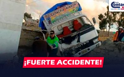 NACIONAL: FUERTE ACCIDENTE DE TRÁNSITO EN PUNO DEJA UNA PERSONA GRAVEMENTE HERIDA