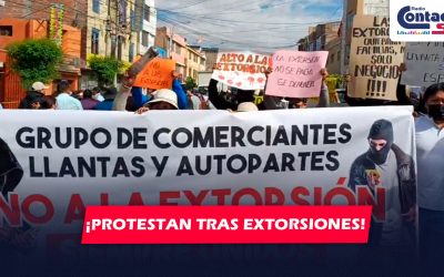 AREQUIPA: VECINOS DE MIRAFLORES PROTESTAN POR CASOS DE EXTORSIÓN EN NEGOCIOS Y ATAQUES