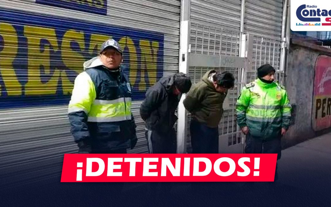 AREQUIPA: DETIENEN A DOS PRESUNTOS LADRONES DE AUTOPARTES EN EL DISTRITO DE JOSÉ LUIS BUSTAMANTE Y RIVERO