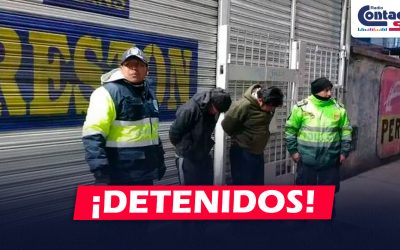 AREQUIPA: DETIENEN A DOS PRESUNTOS LADRONES DE AUTOPARTES EN EL DISTRITO DE JOSÉ LUIS BUSTAMANTE Y RIVERO