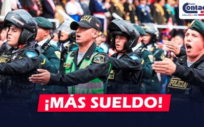 NACIONAL: GOBIERNO ANUNCIA ALZA SALARIAL Y DE PENSIONES PARA POLICÍAS Y MILITARES EN 2026
