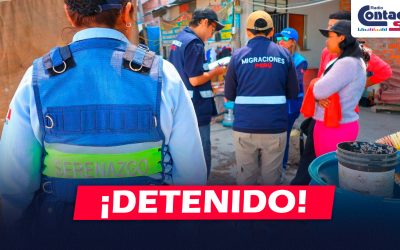 AREQUIPA: CAPTURAN A EXTRANJERO EXPULSADO DEL PAÍS DURANTE OPERATIVO EN JOSÉ LUIS BUSTAMANTE Y RIVERO