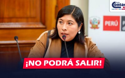 NACIONAL: PODER JUDICIAL IMPONE IMPEDIMENTO DE SALIDA DEL PAÍS A BETSSY CHÁVEZ POR 10 MESES