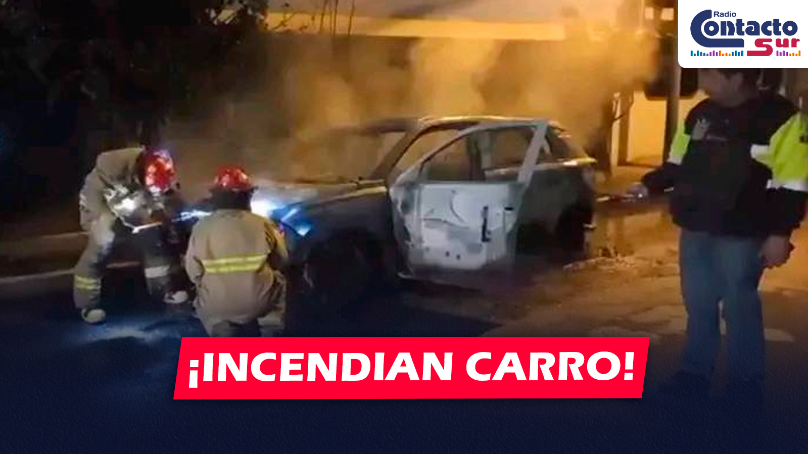 NACIONAL: DELINCUENTES INCENDIAN VEHÍCULO DE ALTO MANDO POLICIAL EN APARENTE ACTO DE REPRESALIA EN LIMA