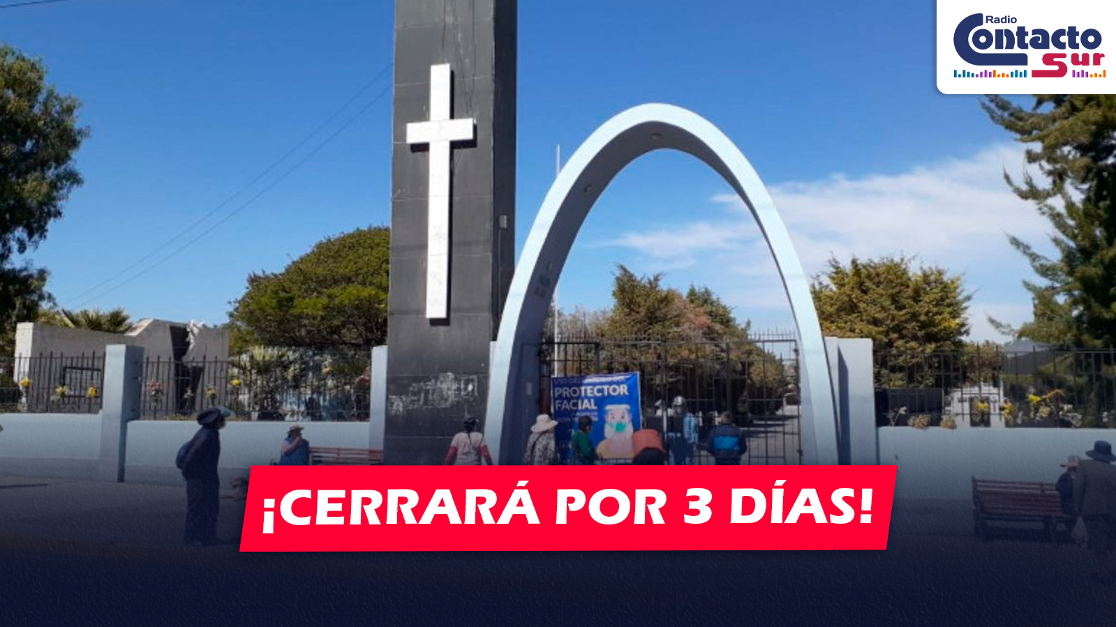 AREQUIPA: EL CEMENTERIO LA APACHETA SERÁ CERRADO DESDE EL LUNES 27 AL 29 DE OCTUBRE PARA TRABAJOS DE FUMIGACIÓN