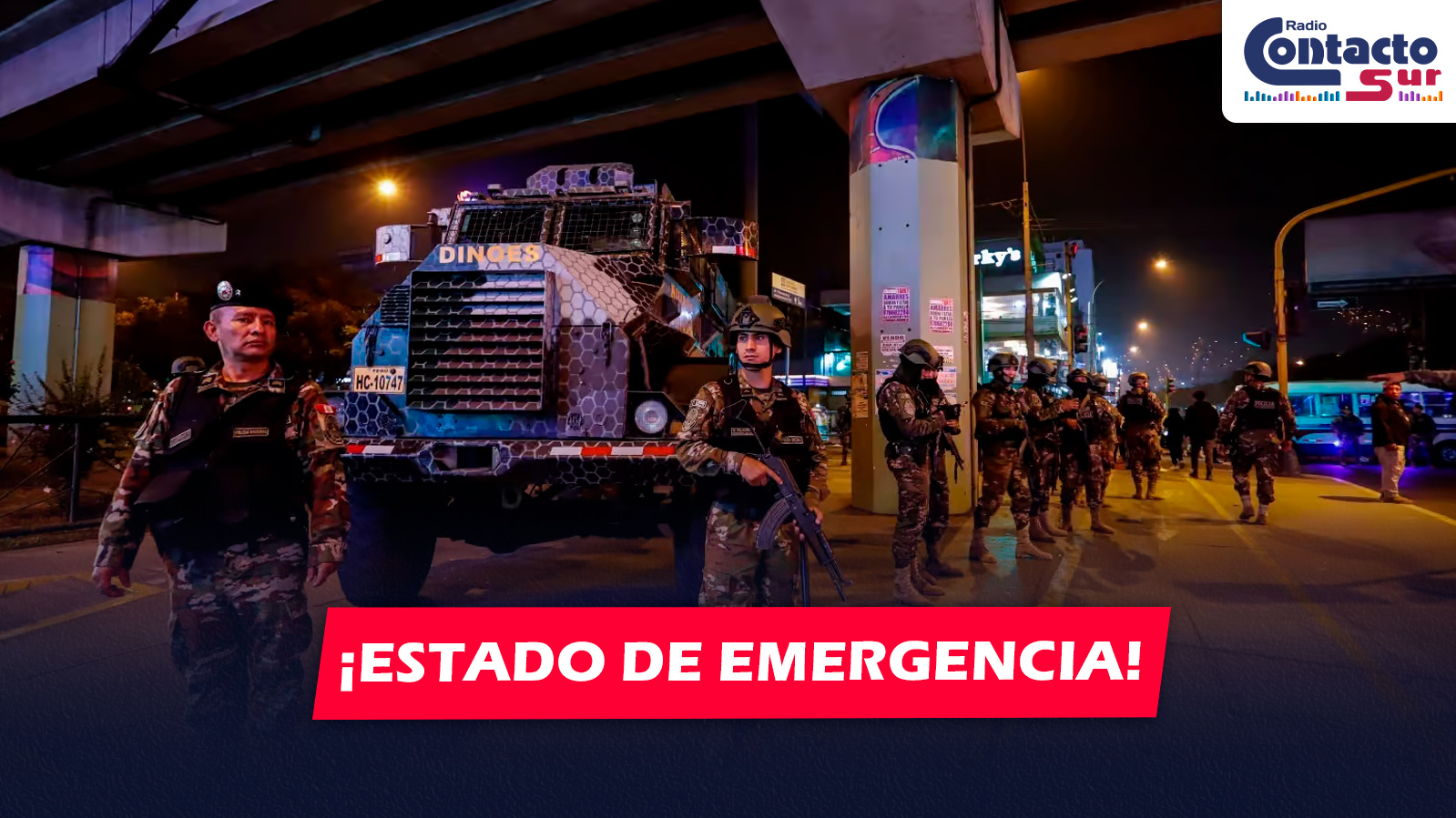 NACIONAL: GOBIERNO DECRETA ESTADO DE EMERGENCIA POR 30 DÍAS EN LIMA Y CALLAO PARA COMBATIR CRIMINALIDAD DESDE ESTE 22 DE OCTUBRE