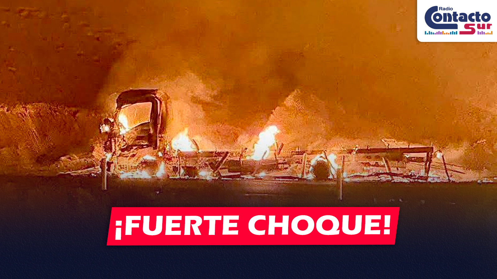 AREQUIPA: CHOQUE ENTRE CAMIÓN CISTERNA Y VEHÍCULO DE CARGA DEJA DOS FALLECIDOS CALCINADOS EN LA PANAMERICANA SUR