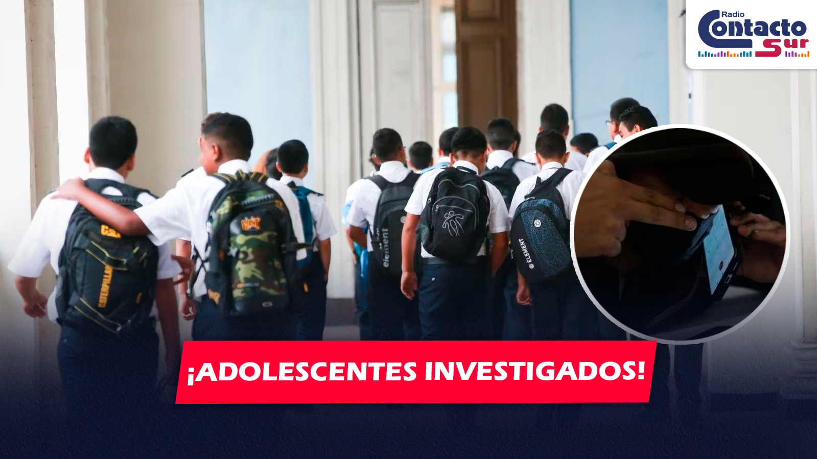 AREQUIPA: DOS ADOLESCENTES INVESTIGADOS POR PRESUNTA EXTORSIÓN A COMPAÑEROS DEL COLEGIO SANTA ROSA DE LIMA