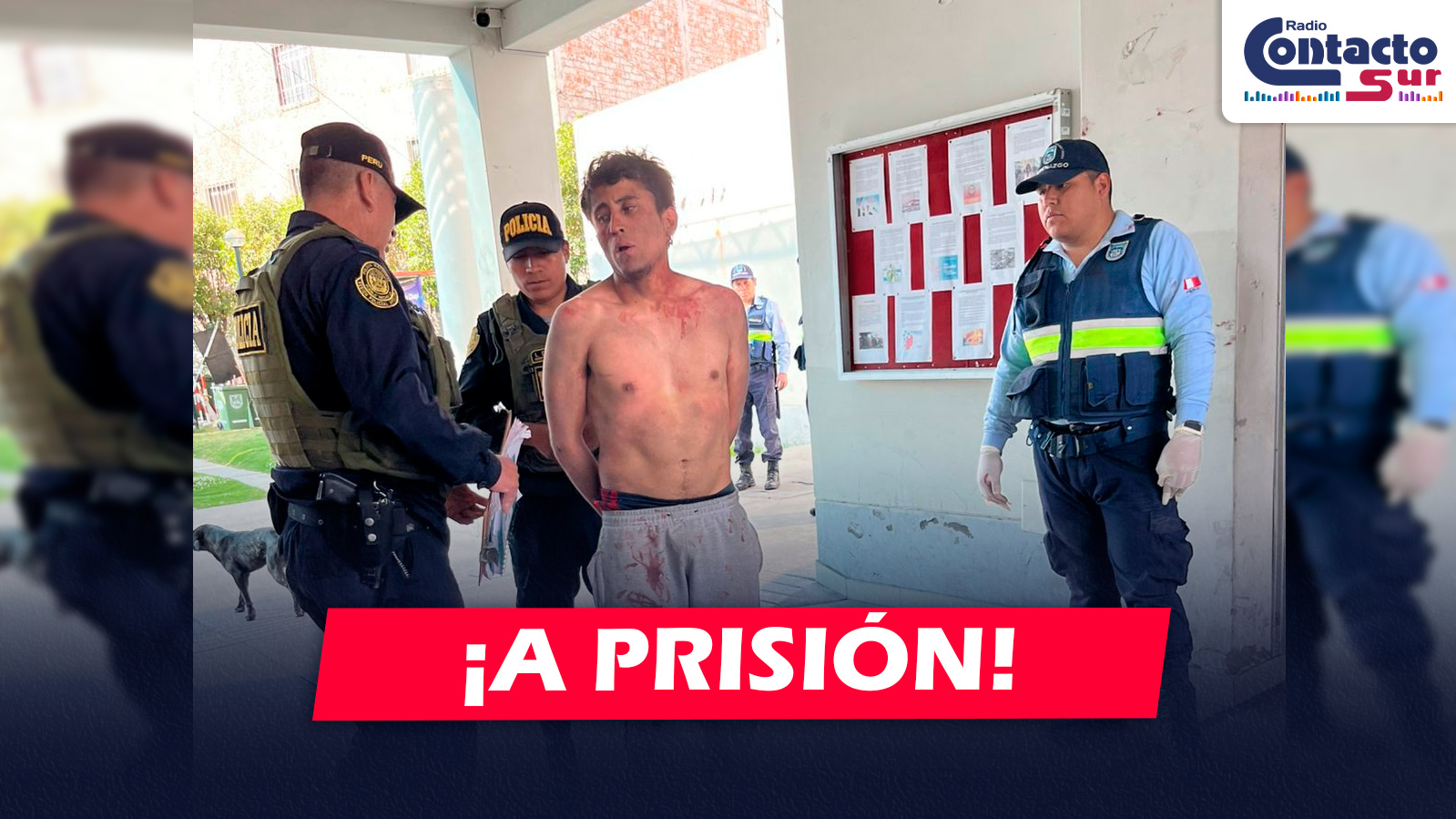 AREQUIPA: PRESUNTO DELINCUENTE ES SENTENCIADO A CINCO AÑOS DE PRISIÓN POR INTENTAR ARREBATAR UN CELULAR