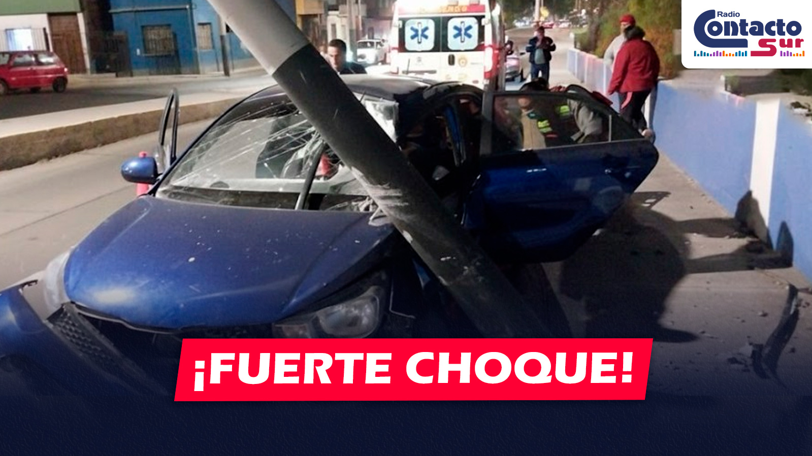 AREQUIPA: FUERTE CHOQUE EN LA AVENIDA LA MARINA DEJA UN HERIDO Y GENERA CAOS VEHICULAR