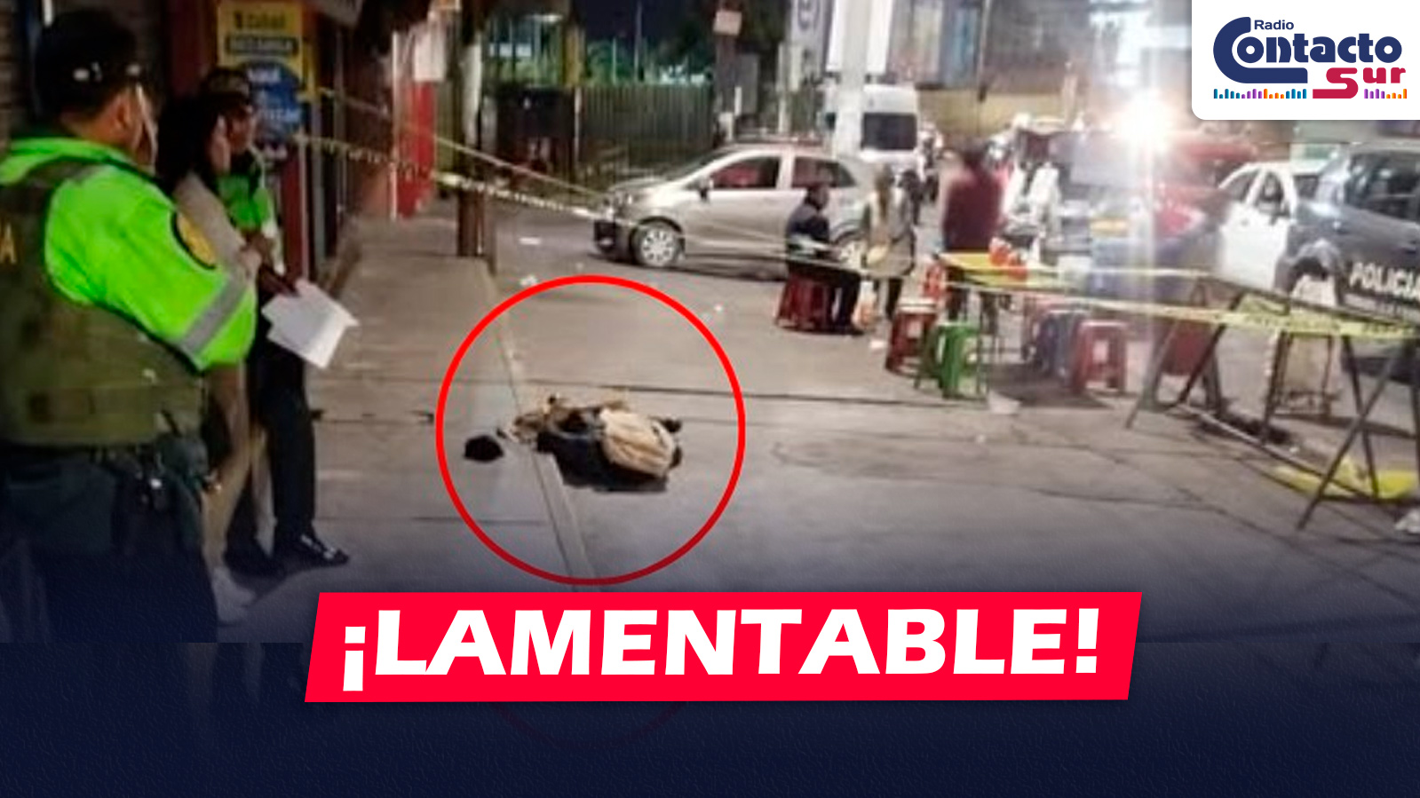 AREQUIPA: ENCUENTRAN EL CUERPO SIN VIDA DE UN VARÓN POR INMEDIACIONES DEL TERMINAL TERRESTRE