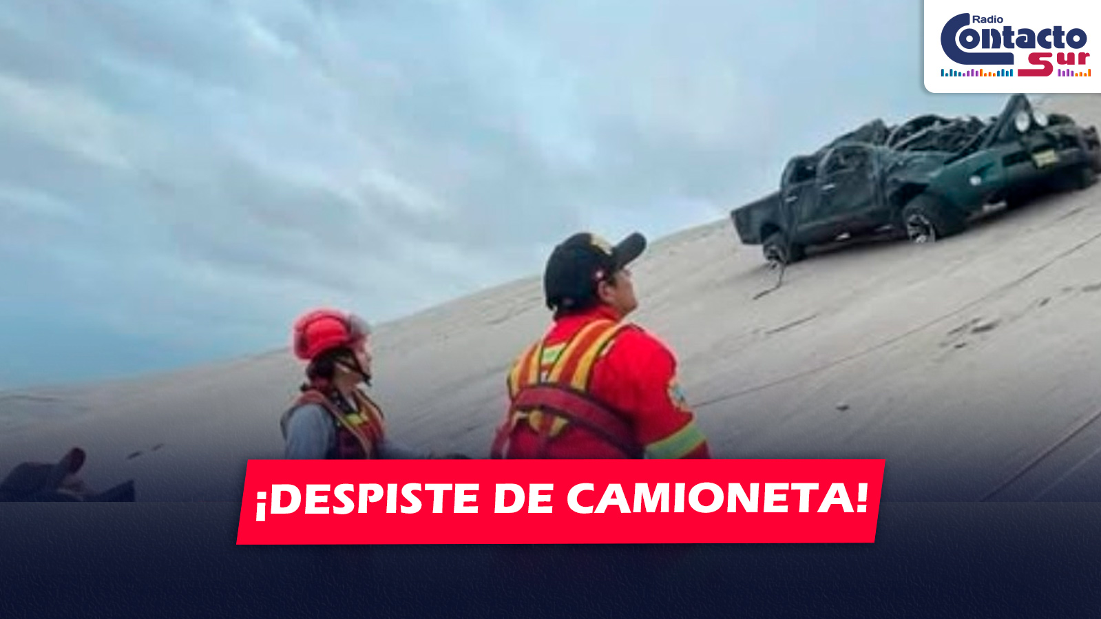 AREQUIPA: UN MUERTO Y UN BEBÉ GRAVE TRAS DESPISTE DE CAMIONETA EN CALETA DEL INCA