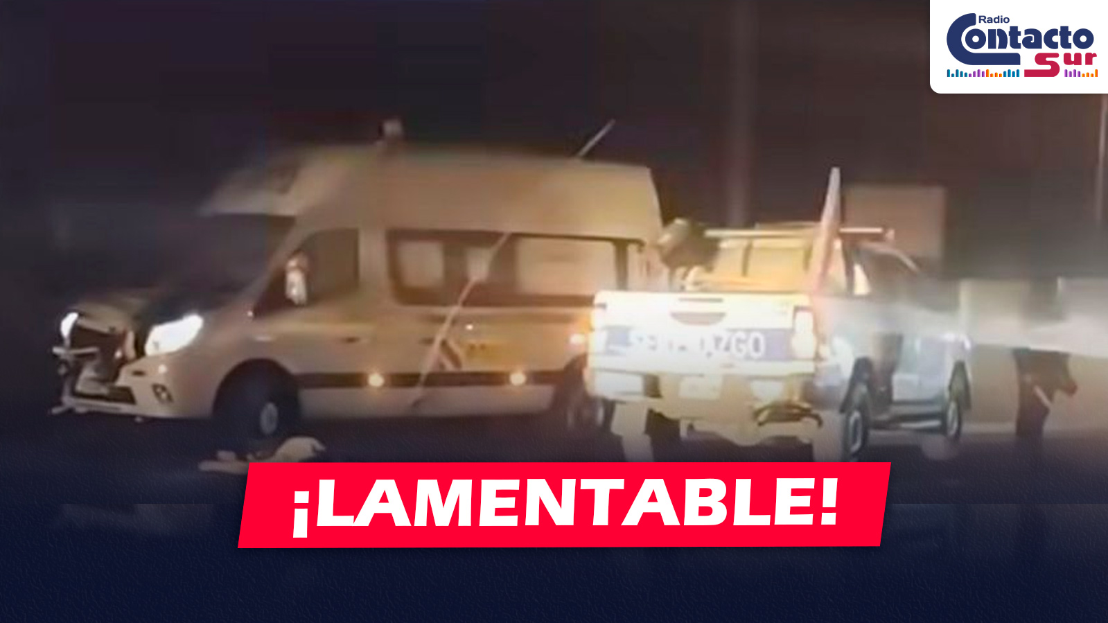 AREQUIPA: JOVEN ES ATROPELLADO POR MINIVAN Y PIERDE LA VIDA EN EL DISTRITO DE LA JOYA