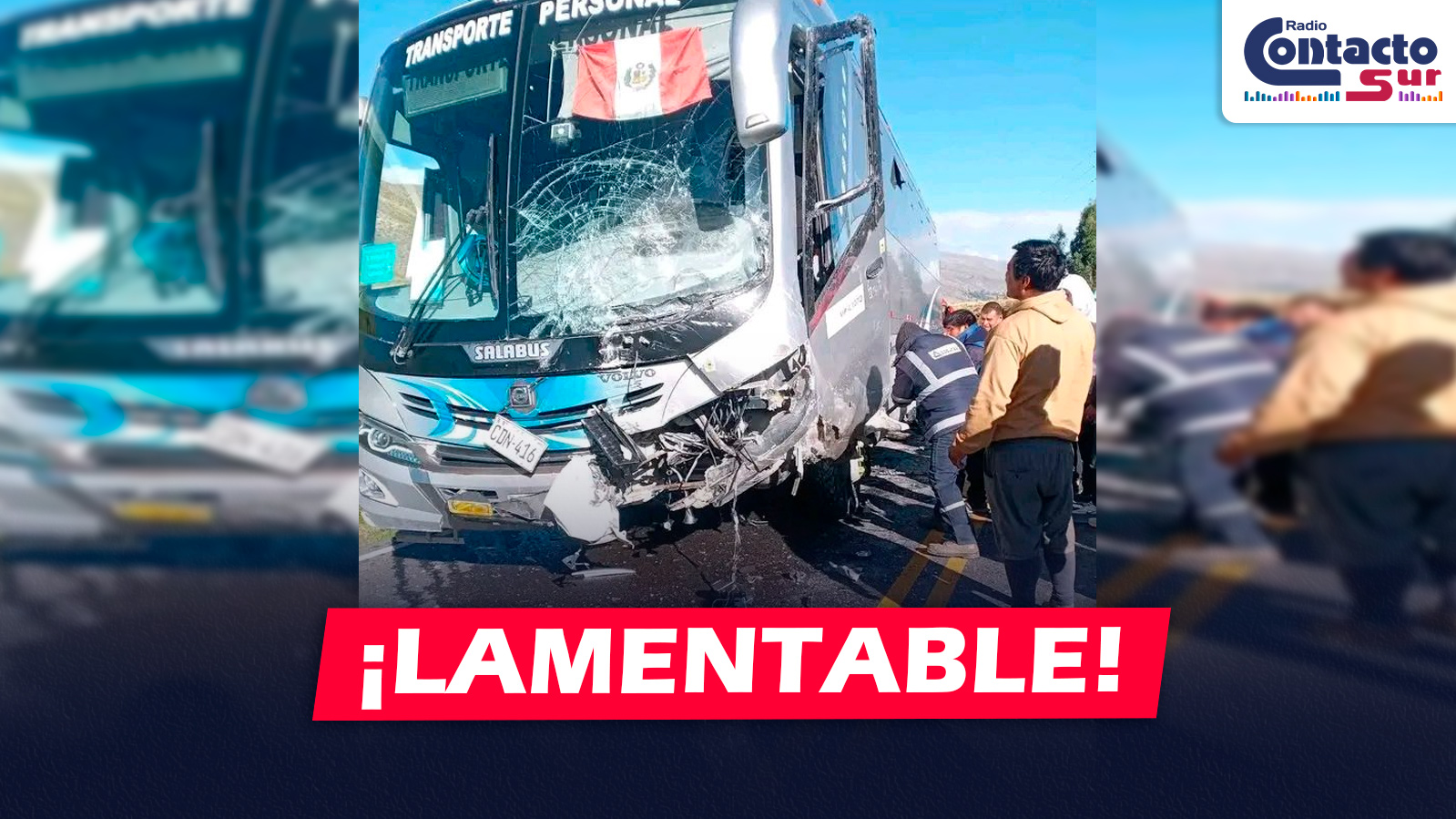 NACIONAL: JOVEN DE 30 AÑOS PIERDE LA VIDA TRAS IMPACTAR SU VEHÍCULO CONTRA BUS EN ANCASH