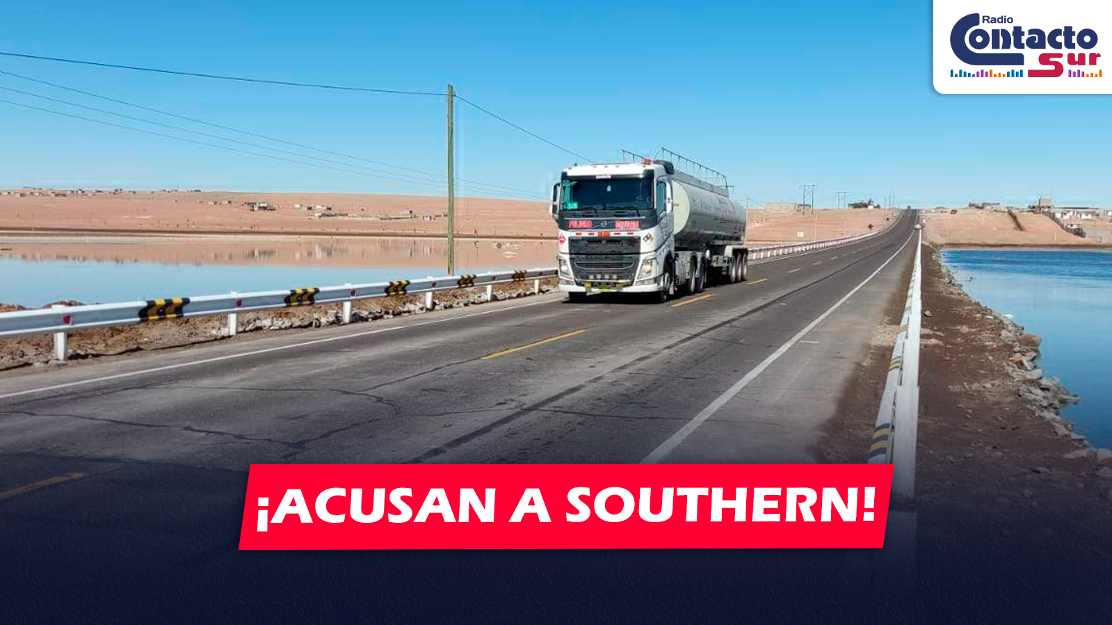 AREQUIPA: VECINOS DE LA JOYA ACUSAN A SOUTHERN PERÚ DE SECAR LA LAGUNA SAN CAMILO POR PRESUNTA EXTRACCIÓN MASIVA DE AGUA