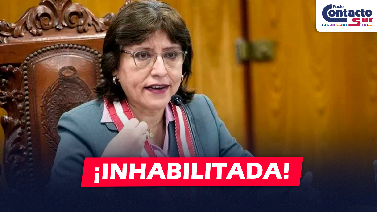 NACIONAL: CONGRESO APRUEBA INHABILITAR POR 10 AÑOS A DELIA ESPINOZA POR PRESUNTAS INFRACCIONES CONSTITUCIONALES