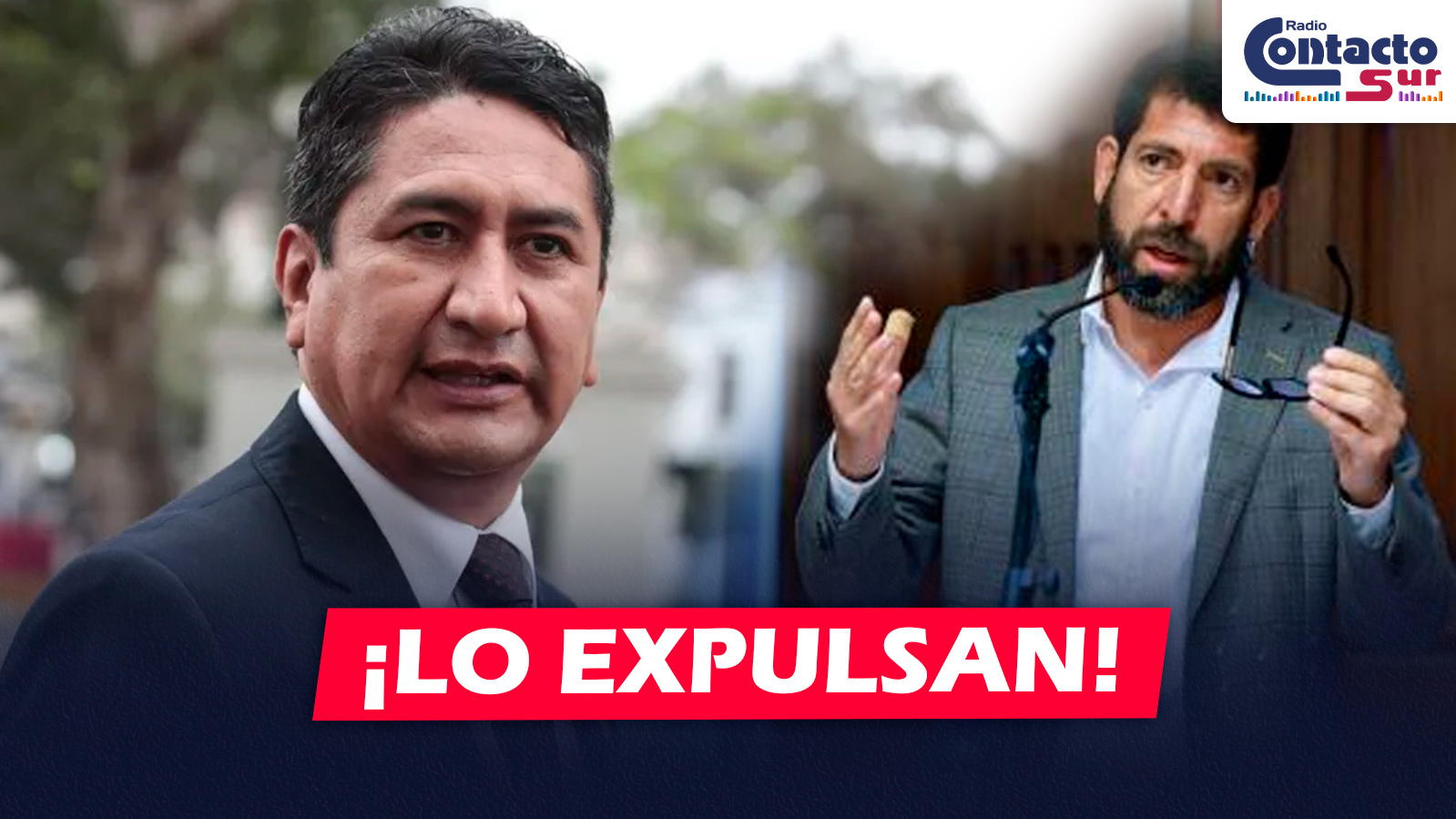 NACIONAL: VLADIMIR CERRÓN ARREMETE CONTRA RAÚL NOBLECILLA TRAS SU EXPULSIÓN DEL PLENO DEL CONGRESO