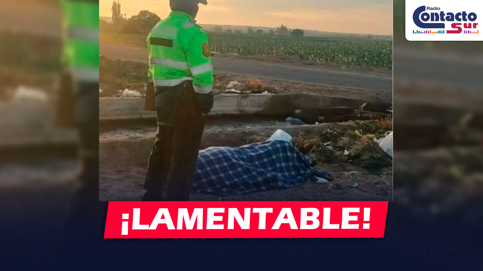 AREQUIPA: JOVEN MUERE TRAS CAER CON SU MOTOCICLETA A CANAL DE AGUA EN MAJES LUEGO DE SER ARRASTRADO VARIOS METROS