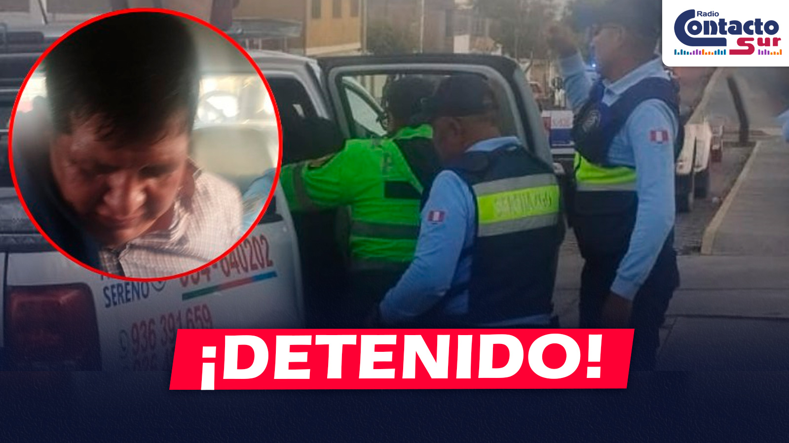 AREQUIPA: SERENAZGO DE CAYMA DETIENE A PRESUNTO IMPLICADO EN VIOLENTO INTENTO DE ROBO EN GRIFO SAN FELIPE