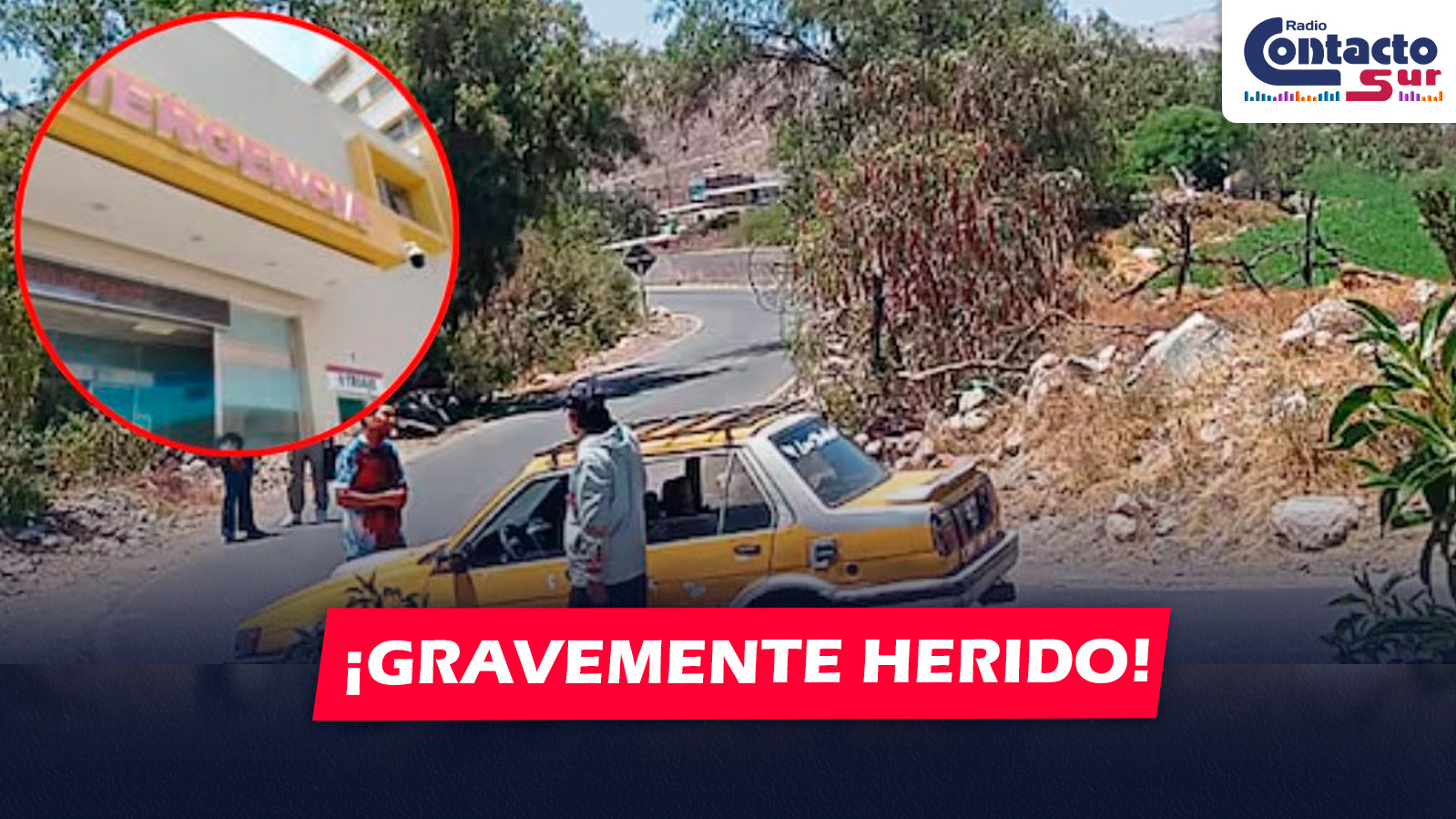 AREQUIPA: HOMBRE RESULTA HERIDO EN EL CUELLO TRAS VIOLENTA PELEA Y ES INTERNADO DE EMERGENCIA