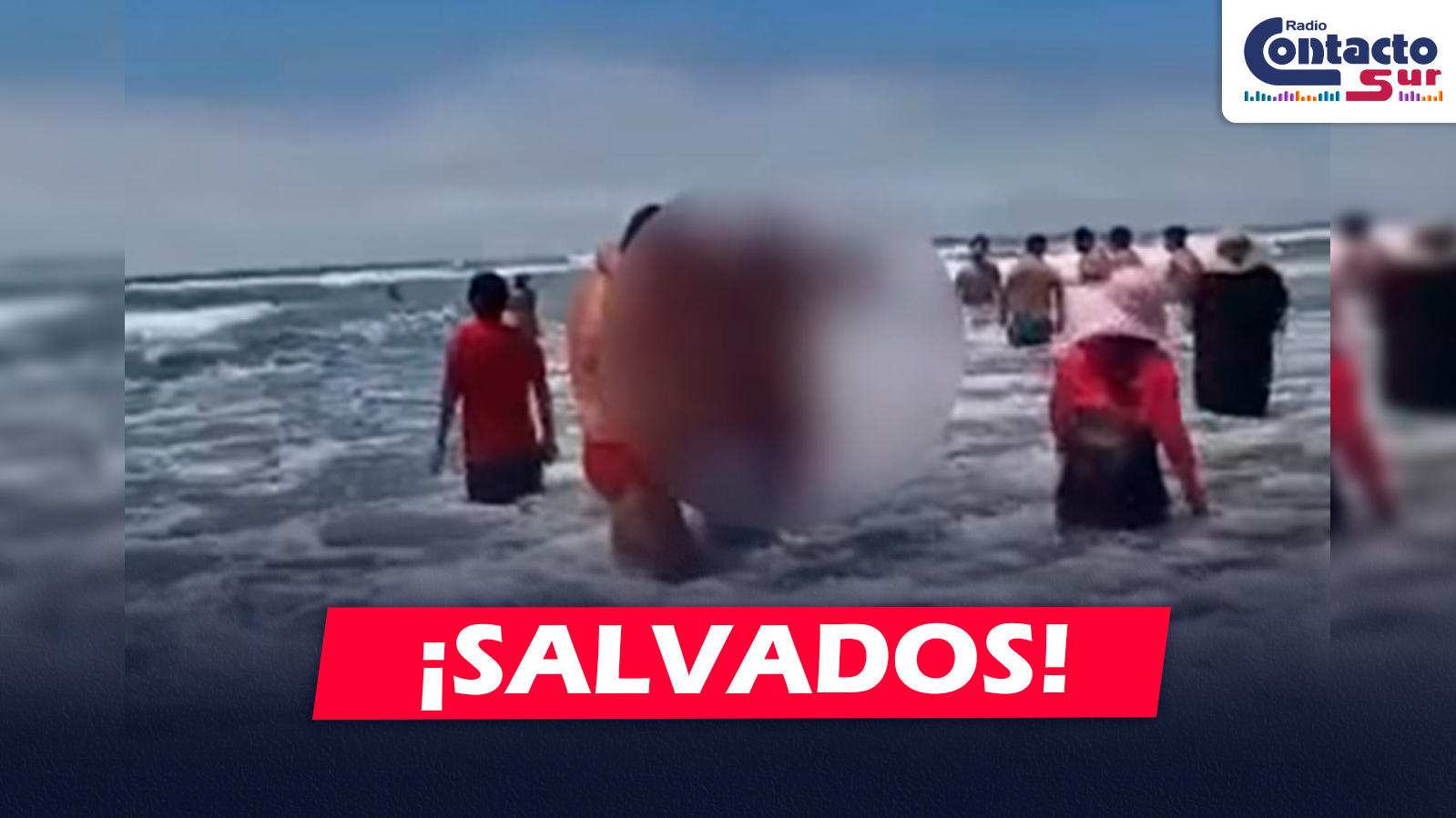 AREQUIPA: SALVAVIDAS RESCATAN A TRES PERSONAS AL BORDE DEL AHOGAMIENTO EN PLAYA PUNTA I DE CAMANÁ