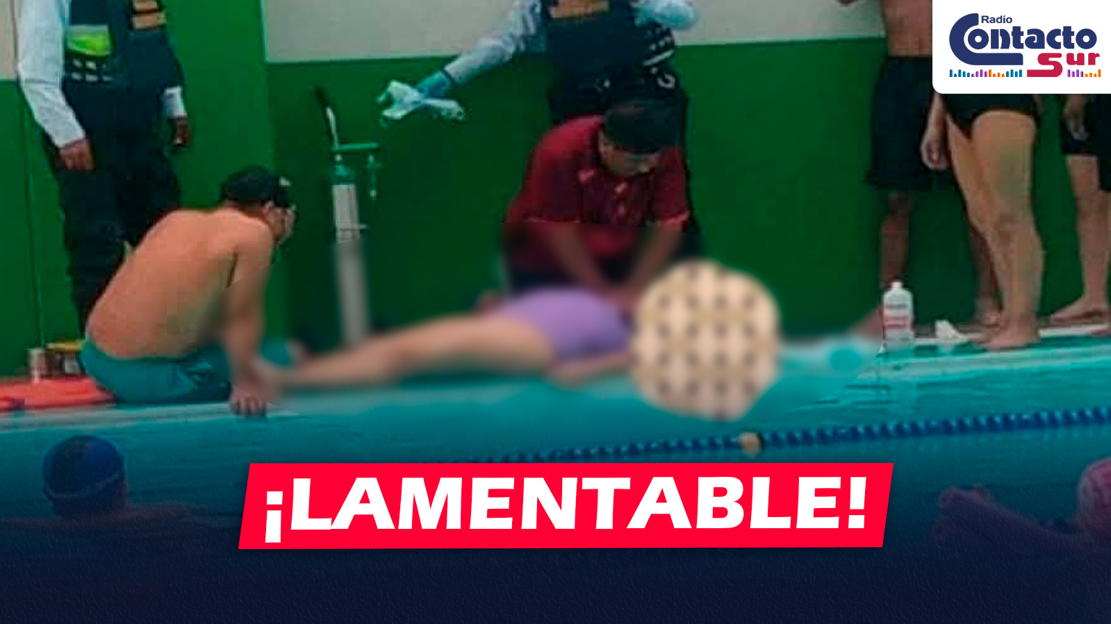 AREQUIPA: MUJER MUERE AHOGADA EN LA PISCINA MUNICIPAL JORGE CHÁVEZ EN EL DISTRITO DE PAUCARPATA