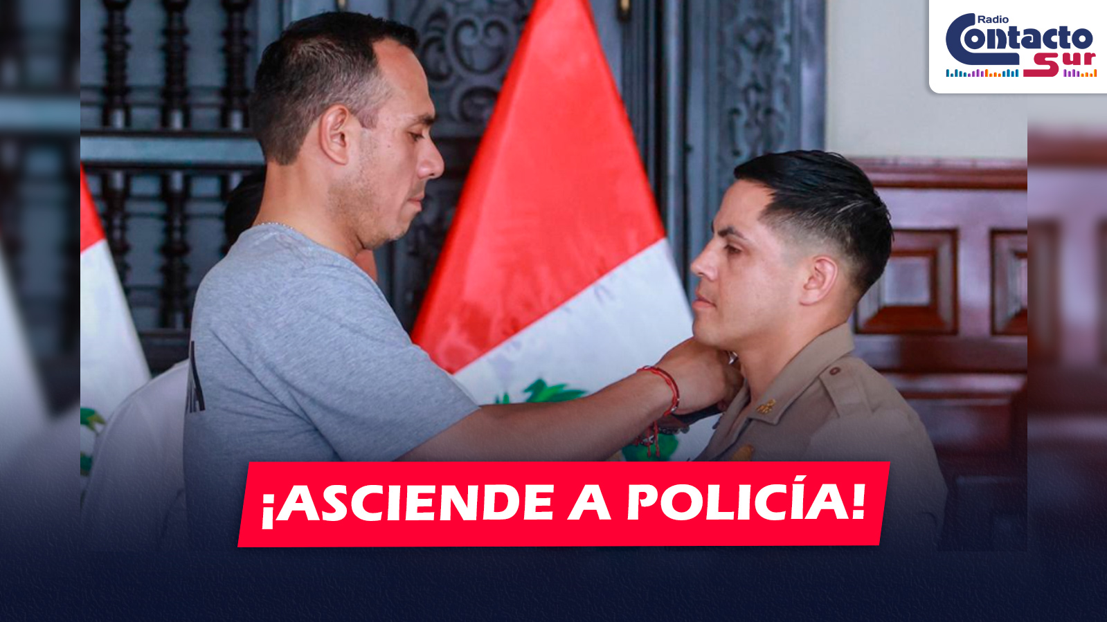 NACIONAL: JOSÉ JERÍ ASCIENDE A SUBOFICIAL DE PRIMERA A POLICÍA QUE ABATIÓ A SICARIO EN COMAS DURANTE CEREMONIA EN PALACIO DE GOBIERNO