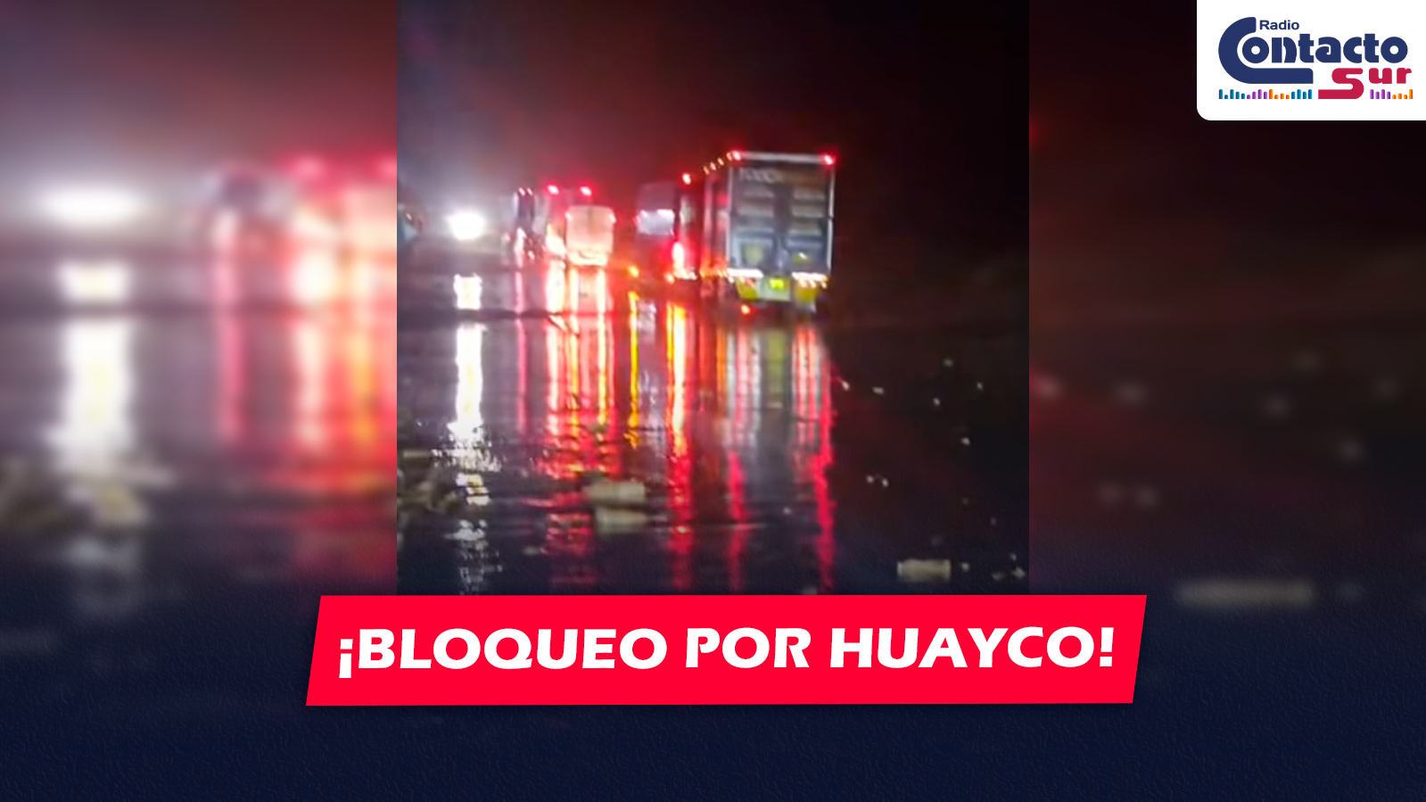AREQUIPA: HUAYCO BLOQUEA LA PANAMERICANA SUR EN CHALA Y PONE EN PELIGRO A CONDUCTORES Y PASAJEROS