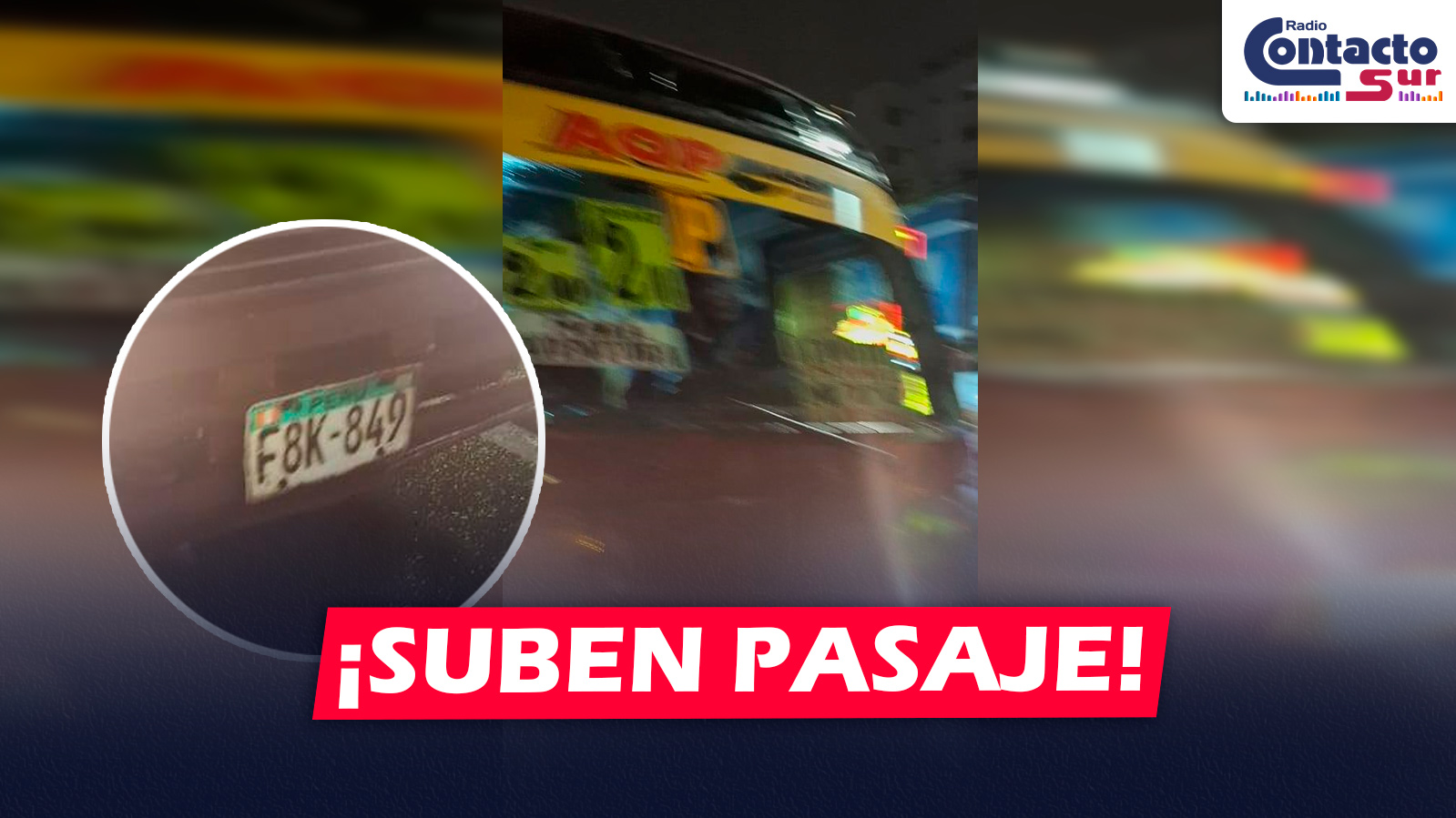 AREQUIPA: COMBIS DEL SIT SUBEN PASAJE A S/ 2 APROVECHANDO LAS LLUVIAS