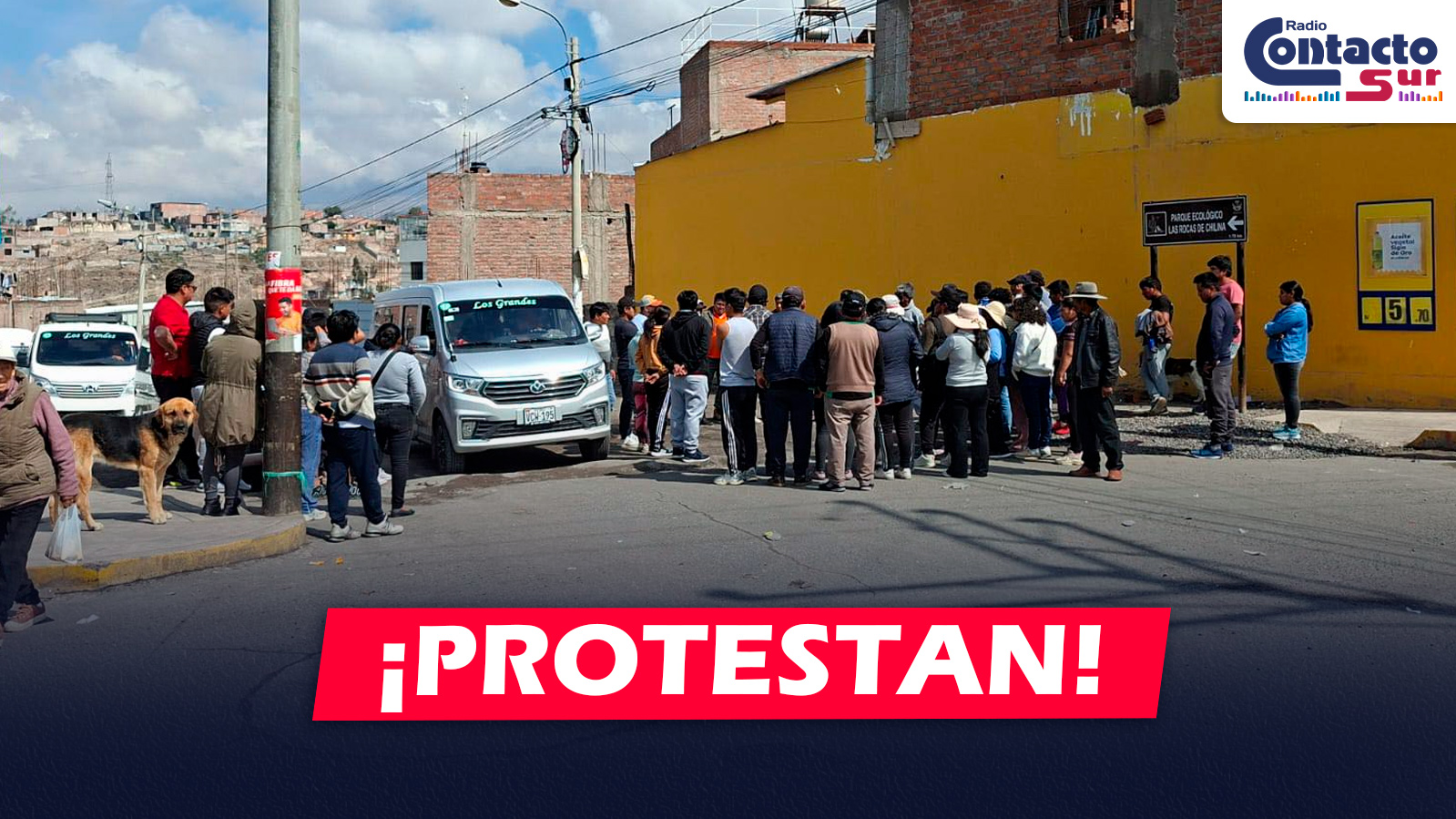 AREQUIPA: PARALIZACIÓN DE COLECTIVOS GENERA CAOS Y DESABASTECIMIENTO DE TRANSPORTE EN VILLA ECOLÓGICA