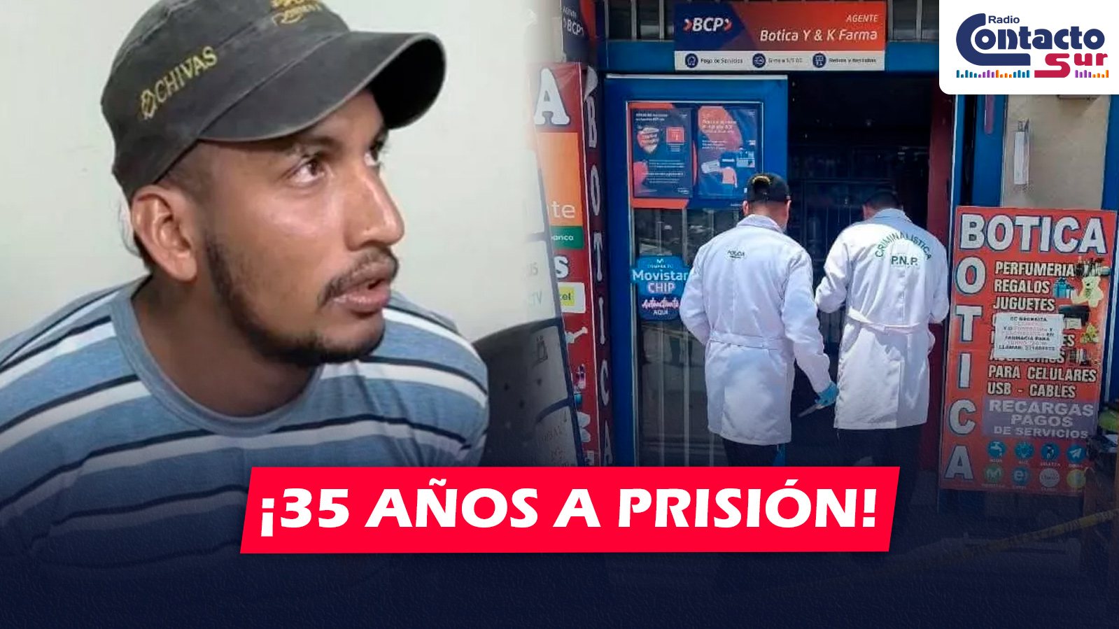 AREQUIPA: CONDENAN A 35 AÑOS DE PRISIÓN A EXTRANJERO POR FEMINICIDIO DE JOVEN FARMACÉUTICA
