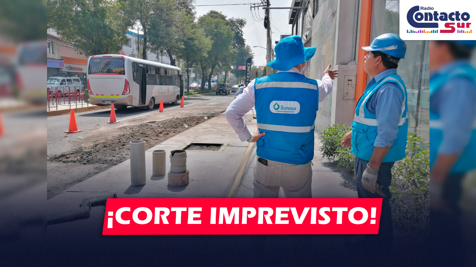 AREQUIPA: CORTE IMPREVISTO DE AGUA POTABLE AFECTA A MÁS DE 5 MIL VIVIENDAS EN PAUCARPATA