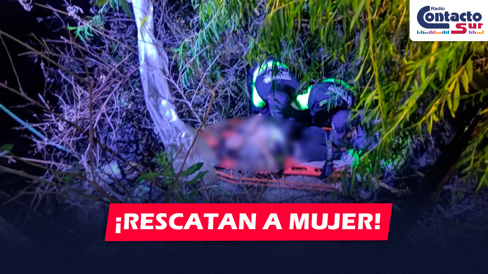 AREQUIPA: SERENOS RESCATAN A MUJER QUE CAYÓ AL RÍO CHILI DURANTE LA MADRUGADA
