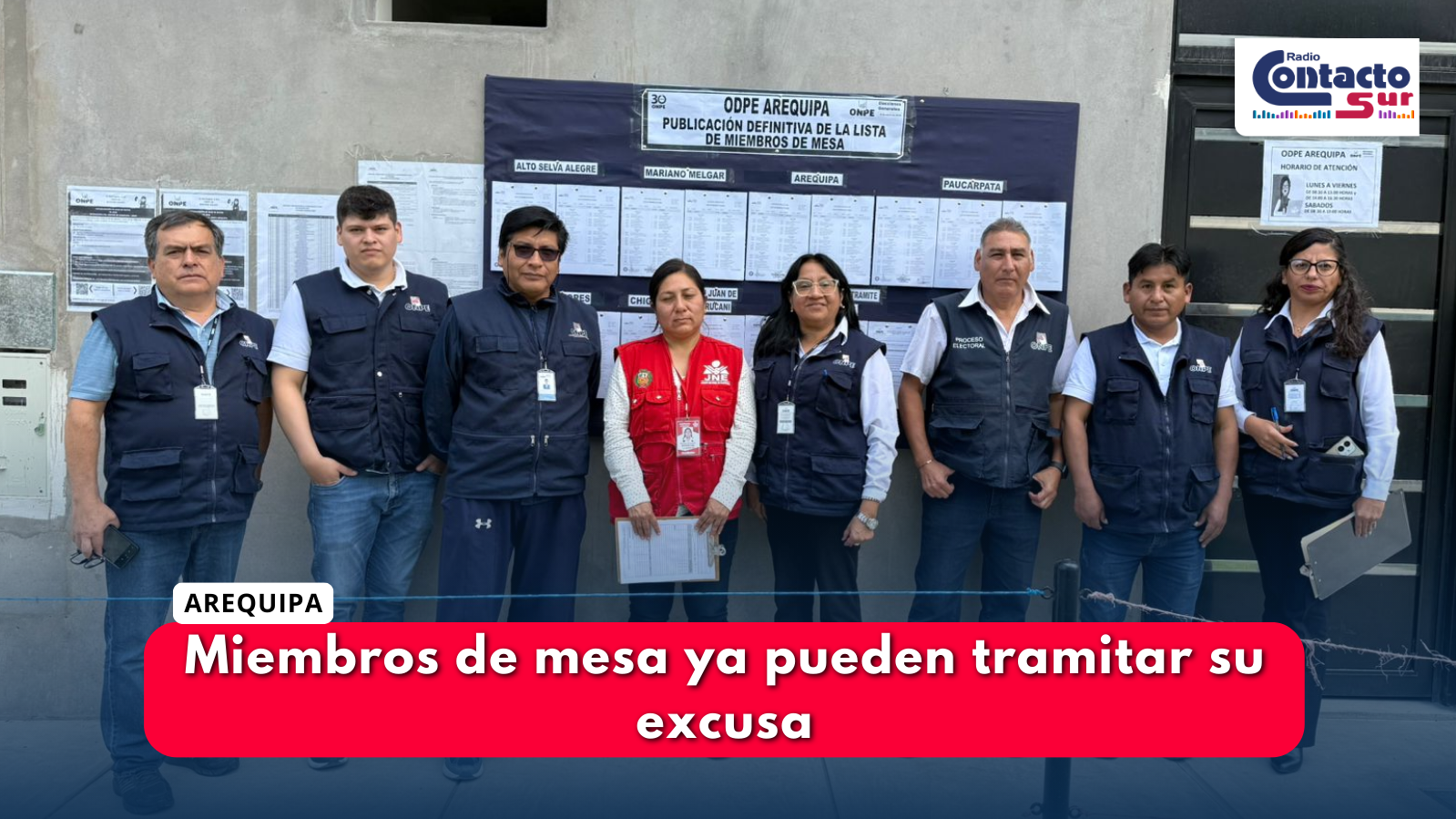 MIEMBROS DE MESA YA PUEDEN TRAMITAR SU EXCUSA POR VÍA VIRTUAL O PRESENCIAL