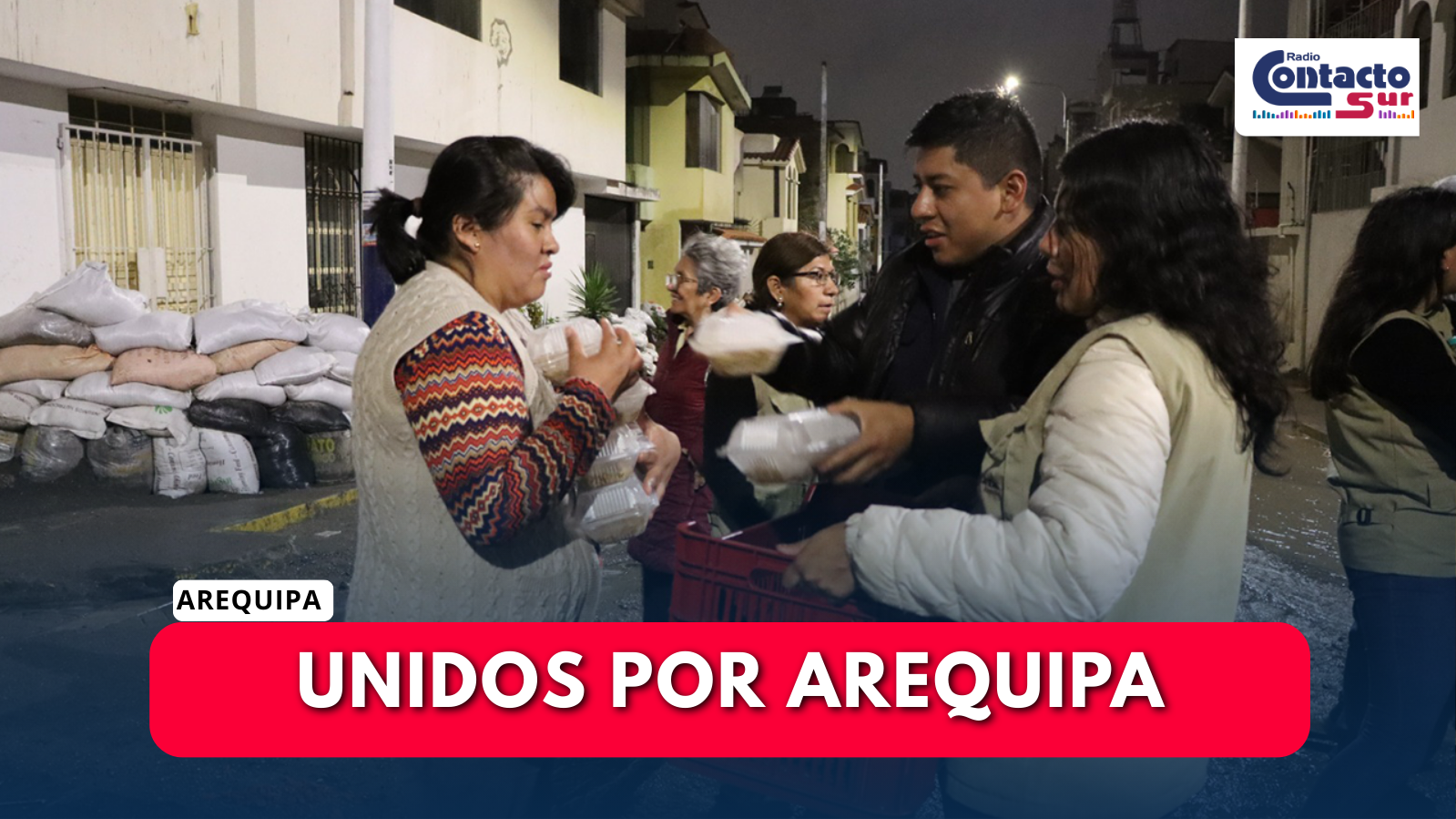 AREQUIPA SE UNE PARA LLEVAR AYUDA A FAMILIAS DAMNIFICADAS POR LAS LLUVIAS
