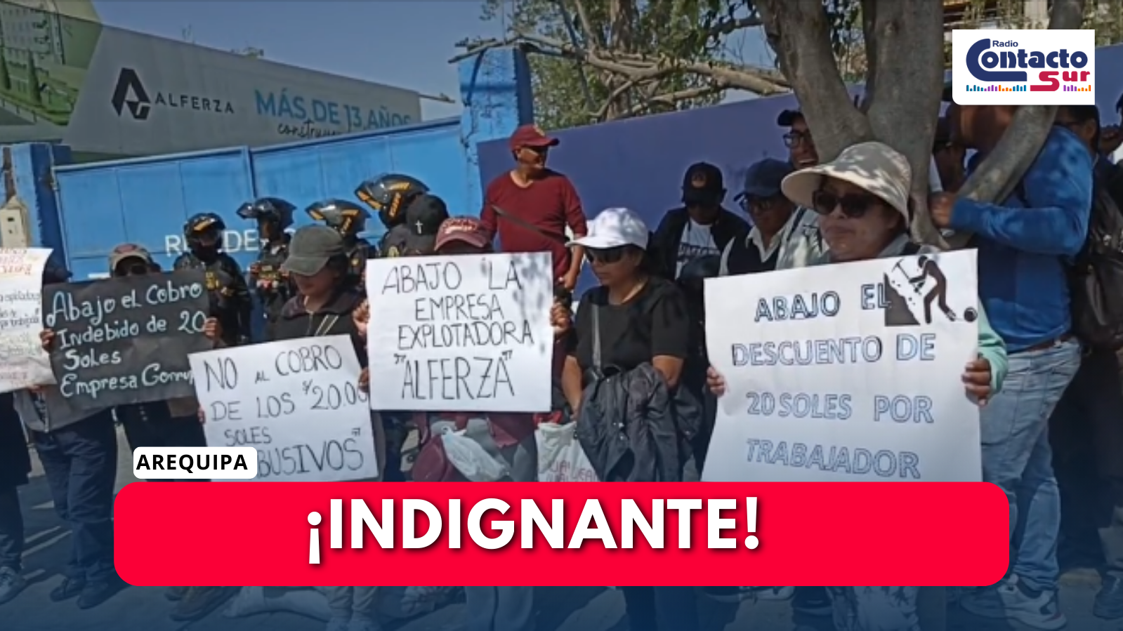 OBREROS DENUNCIAN COBRO SEMANAL DE S/20 PARA UTILIZAR HERRAMIENTAS EN OBRA