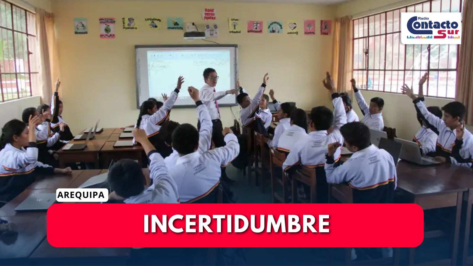 INICIO DE CLASES EN COLEGIOS PÚBLICOS DE AREQUIPA AÚN NO SE DEFINE