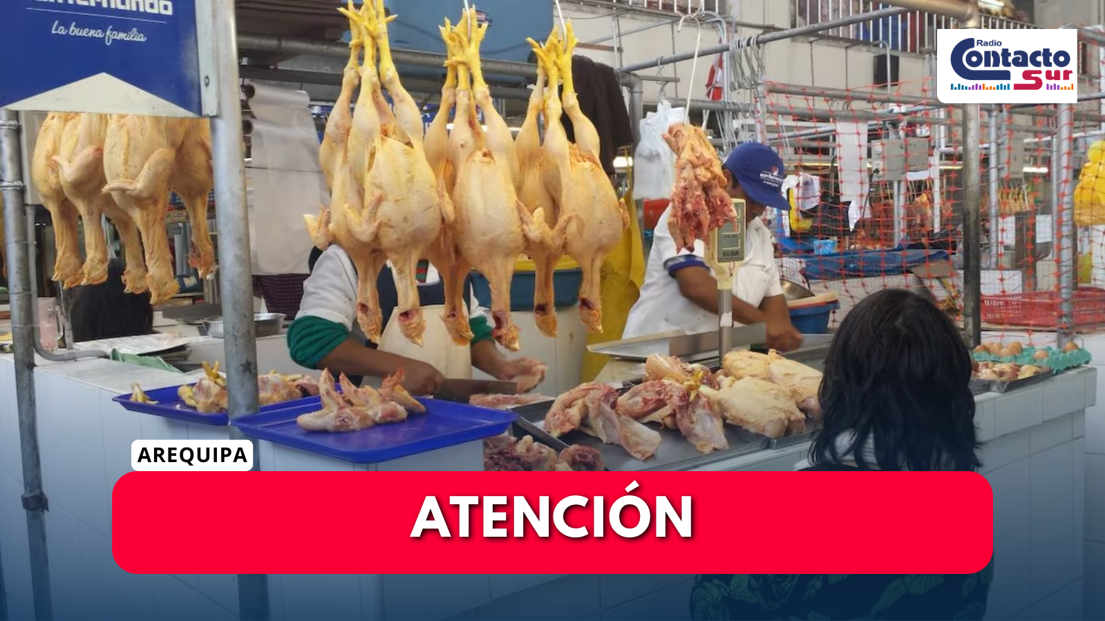 PRECIO DE POLLO SE ELEVA A MÁS DE 11 SOLES EN LA PLATAFORMA  COMERCIAL DE RÍO SECO