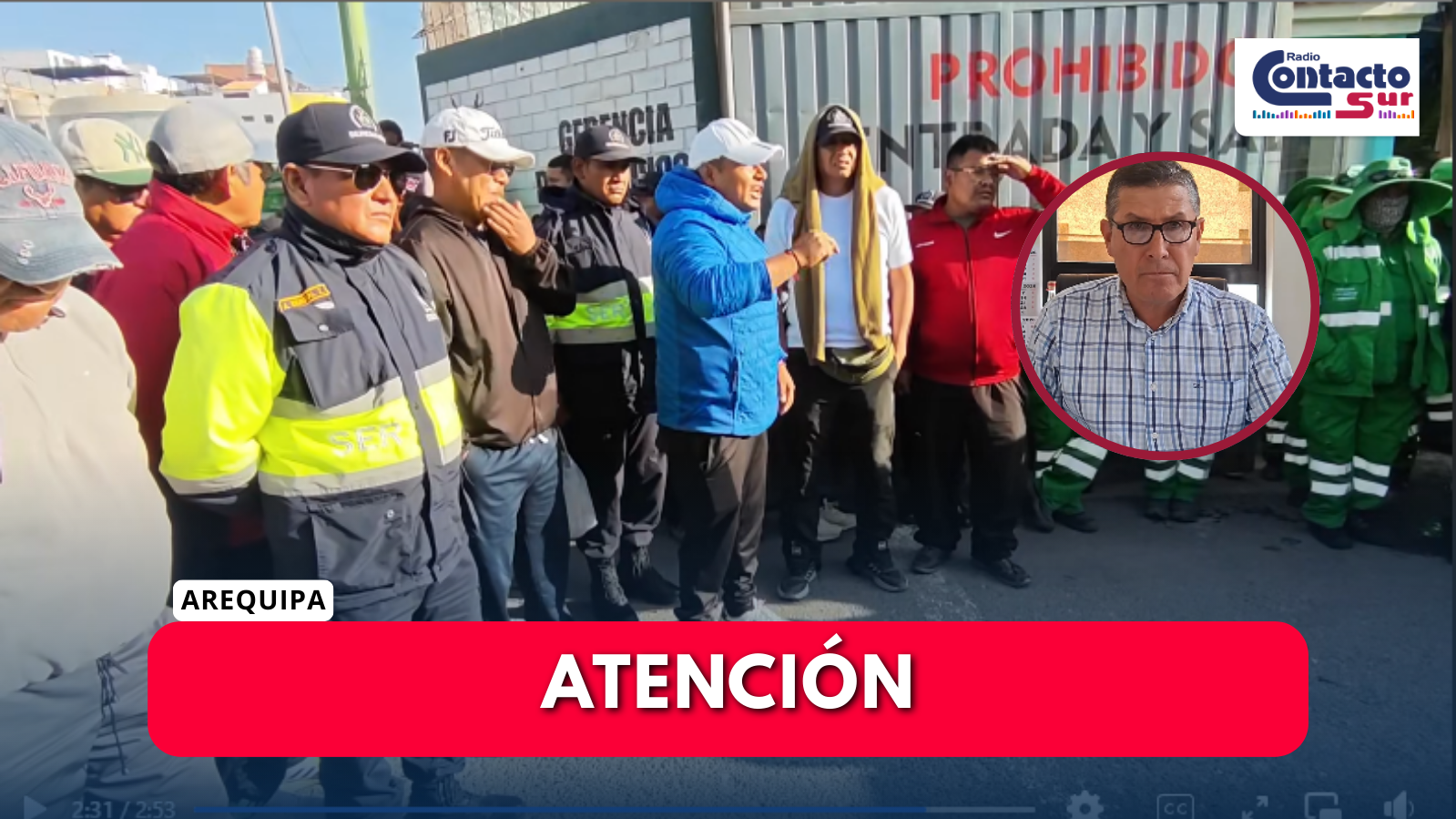 EL GERENTE DE SEGURIDAD CIUDADANA DE CERRO COLORADO DESCARTÓ DAR UN PASO AL COSTADO TRAS LA PROTESTA REALIZADA POR SERENOS