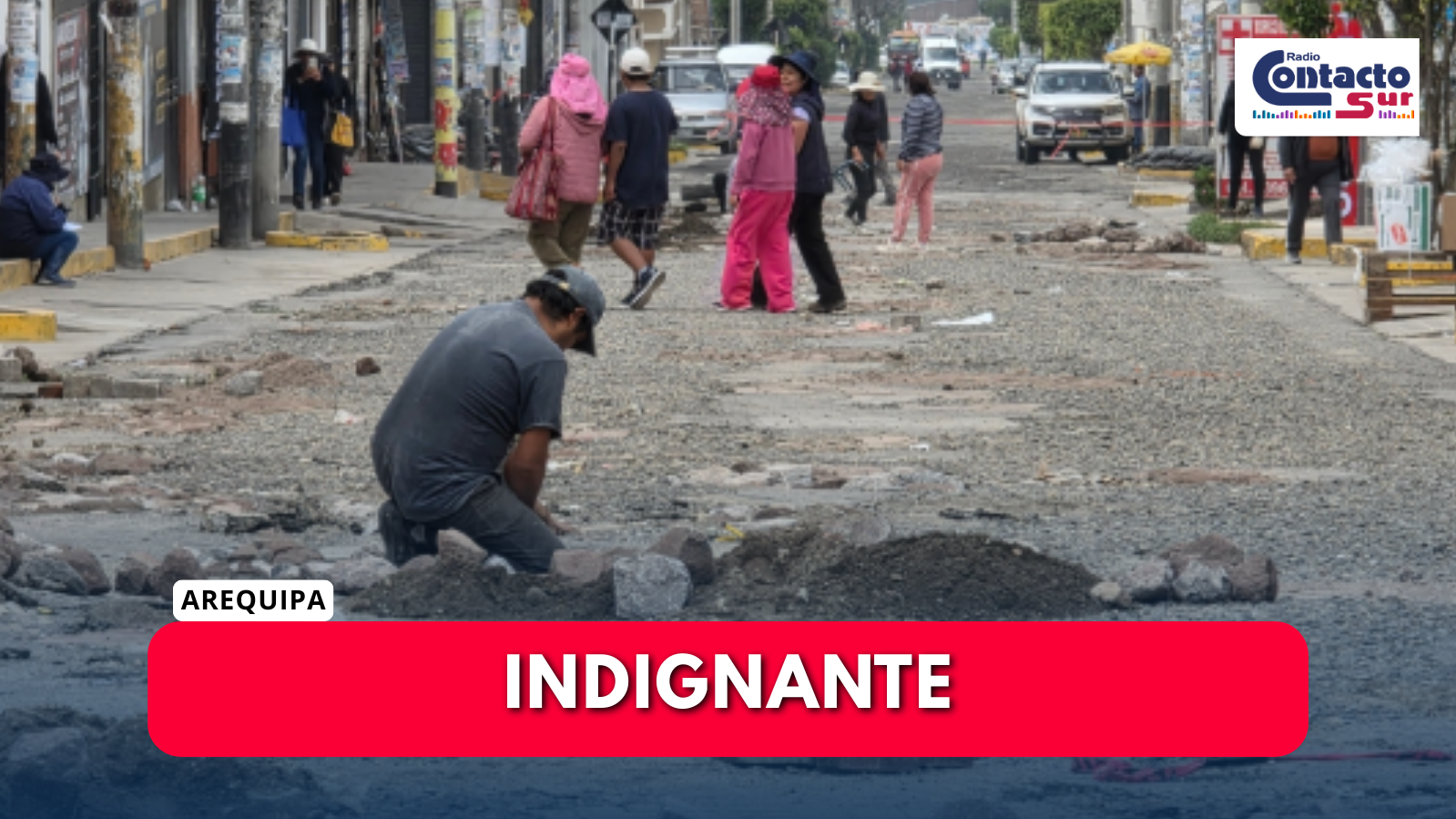 SOLO 5 % DE VÍAS DAÑADAS HAN SIDO RECUPERADAS EN LA MARGEN DERECHA DE CERRO COLORADO